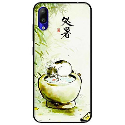 Ốp lưng dành cho Vsmart Start mẫu Mèo Chậu Nước