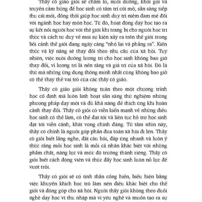 Lời Khuyên Dành Cho Thầy Cô