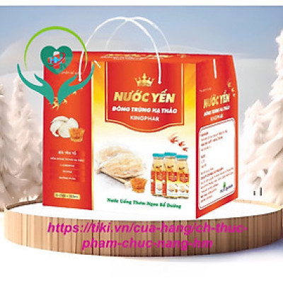 Combo 6 lọ Nước Yến Kingphar Tổ Yến + đông trùng 70ml