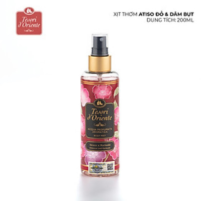 Xịt thơm dưỡng ẩm cơ thể (Body mist) Tesori d