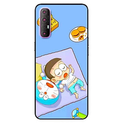 Ốp lưng dành cho Oppo Reno 3 Pro mẫu Mèo Và Nô Ngủ