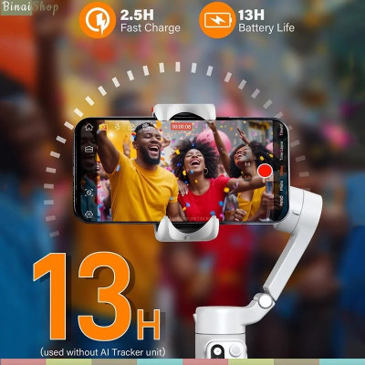 Hohem Isteady V3 - Gimbal Chống Rung Kiêm Gậy Selfie Cho Smartphone, Tích Hợp AI, Điều Khiển Từ Xa, Tải Trọng 300g - Hàng chính hãng