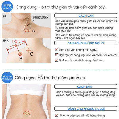 Miếng dán giảm đau Phiten titanium power tape (70 miếng) PT610000 hỗ trợ vận động, giảm đau vai gáy, đau khớp