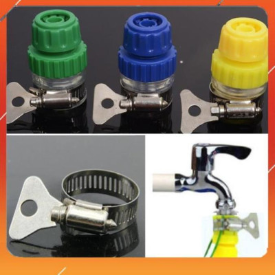 ️Evoucher Bộ dây vòi xịt nước rửa xe, tưới cây , tăng áp 3 lần, loại 15m 206318 đầu đồng,đai,nối vàng+  mở chai