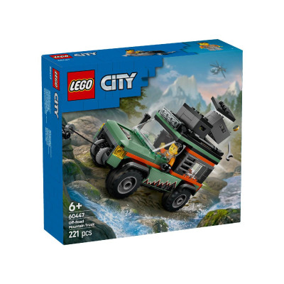 LEGO CITY 60447 Đồ Chơi Xe Leo Núi Địa Hình 4X4 (221 chi tiết)