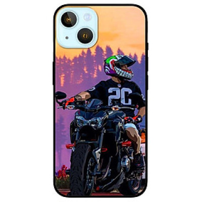 Ốp lưng cho IPhone 14 - 14 Plus - 14 Pro - 14 Pro Max - Cậu Bé Mô Tô - Hàng Chính Hãng