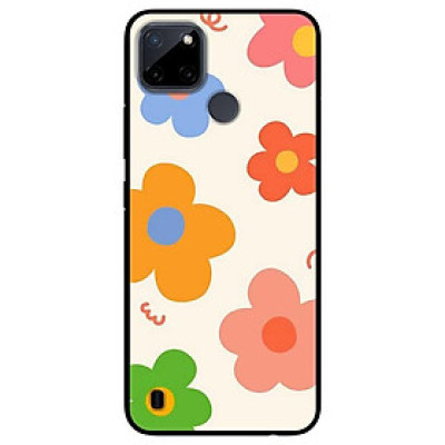 Ốp lưng dành cho Realme C21Y - Realme C25Y mẫu Hoa Màu Sắc Vàng