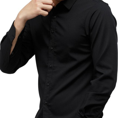 Áo Sơ Mi Tay Dài TITISHOP SM489 - Đen