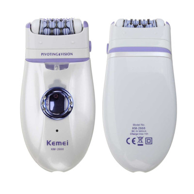 Máy tẩy lông tẩy và nhổ lông toàn thân, cạo lông tay chân, tẩy sạch lông vùng bikini sử dụng pin sạc chuyên nghiệp điều chỉnh 2 Đầu Thay Thế