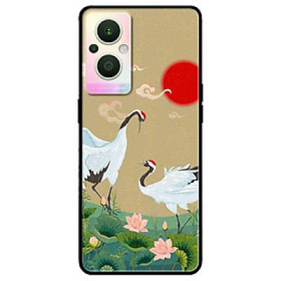 Ốp lưng dành cho Oppo A16K - Oppo A36 / A76 - Oppo Reno 7z 5G mẫu Hạc Đầu Đỏ