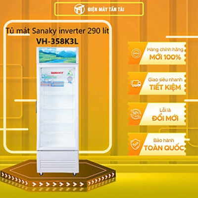 Tủ mát Inverter Sanaky VH-358K3L 350 lít - Hàng Chính Hãng - Chỉ Giao Hồ Chí Minh