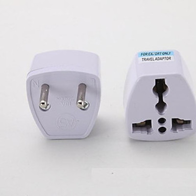 Đầu Chuyển Đổi Ổ Cắm 2 Chấu Thành 3 Chấu