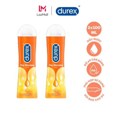Bộ Gel Bôi Trơn Durex Warming 2 Chai 100ml ( New )