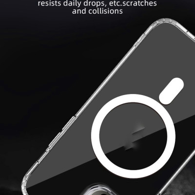 Ốp Lưng Sạc Từ Tính MIPOW TEMPERED GLASS TRANSPARENT Nguyên Liệu Đức (DROPTEST 1.8M, Chống Ố Vàng) dành cho iPhone 14 / iPhone 14 Plus/ iPhone 14 Pro/ iPhone 14 ProMax- Hàng chính hãng