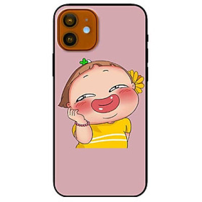 Ốp lưng dành cho Iphone 12 - 12 Pro mẫu Quỳnh Áo Vàng