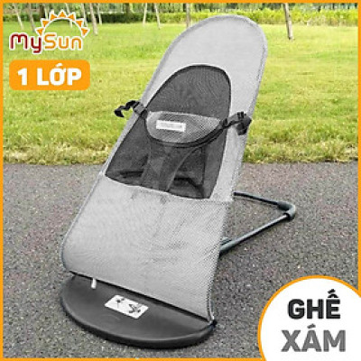 Ghế nôi nhún rung bập bênh cho bé sơ sinh nằm ru ngủ, ngồi chơi thư giãn an toàn MySun