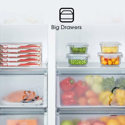 Tủ lạnh Side By Side Hisense Inverter Pro 519 Lít HS56WBG, Mặt Gương Sang Trọng, bảo hành 3 năm - HÀNG CHÍNH HÃNG