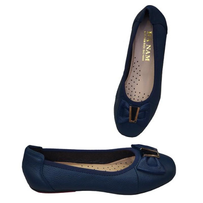 Giày Nữ Búp Bê Đế Bệt Da Bò Thật TiTi ĐÔ Cao Cấp GBBN2046d