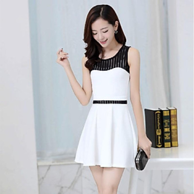 Đầm nữ dáng xòe thắt eo xinh 