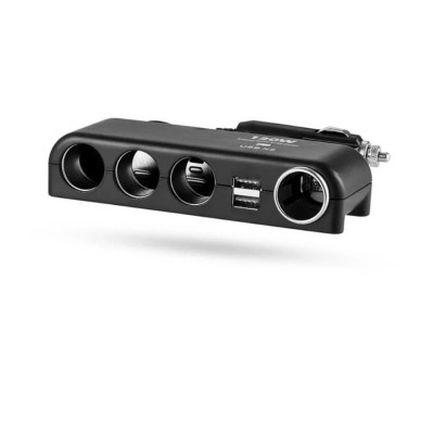 Bộ Chia Tẩu Sạc Ô Tô X25 Cao Cấp – 12V-24V, 250W, 3.1A Có Hiển Thị Điện Áp, ĐÈN TRANG TRÍ , ĐỒNG HỒ TREO TƯỜNG