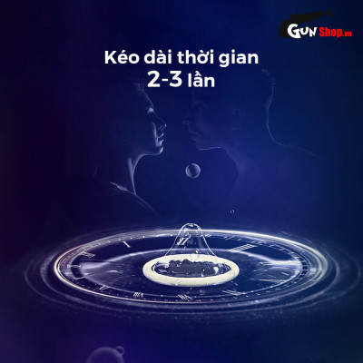 Bao cao su Shell Bigtime - Size 54mm, siêu mỏng, kéo dài thời gian - Hộp 10 cái