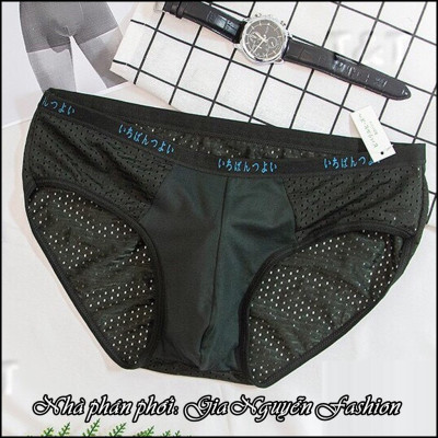 Hộp 5 Quần lót tam giác nam nhật lưới thông hơi SNTG02 (có video và ảnh thật)