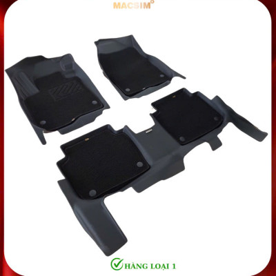 Thảm lót sàn xe ô tô 2 lớp Honda CRV 2023+ (2 hàng ghế sd3) Nhãn hiệu Macsim chất liệu nhựa TPE cao cấp màu đen