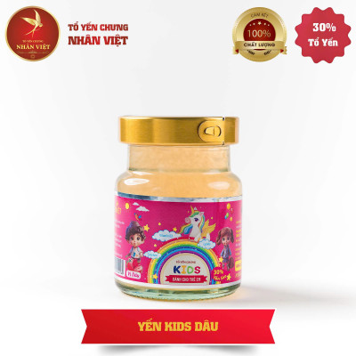 YẾN SÀO 30% YẾN CHƯNG SẴN VỊ DÂU TÂY CHO BÉ NHÂN VIỆT KIDS - NHÂN VIỆT