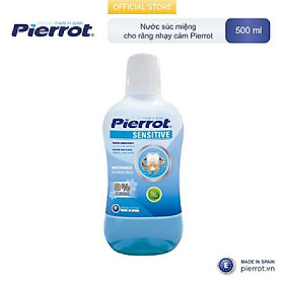 [ Mua 2 tặng 1 chỉ kẽ răng ]  Nước súc miệng cho răng nhạy cảm Pierrot 500ML