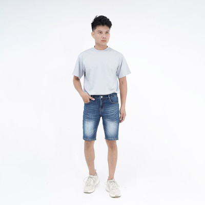 Quần Short Jeans Nam Cao Cấp HUNTER X-RAYS  Form Slimfit Thun Màu Xanh S58