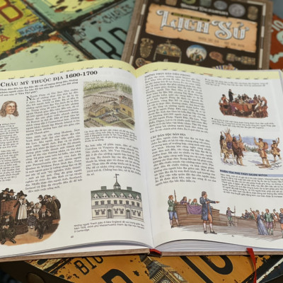 (Trọn bộ 2 tập, bìa cứng in màu toàn bộ) BÁCH KHOA TOÀN THƯ LỊCH SỬ – Á Châu Books – NXB Lao Động