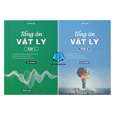 Sách - Combo Tổng ôn Vật lý - Tập 1 + 2 (Moon)