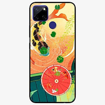 Ốp lưng dành cho Realme C12 mẫu Cá Chép Và Ô Đỏ