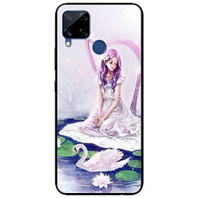 Ốp lưng dành cho Realme C15 mẫu Cô Gái Và Thiên Nga