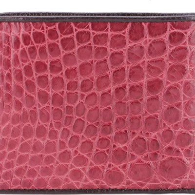 Ví Nam Da Cá Sấu Huy Hoàng HT2755 (12,5 x 10 cm) - Đỏ Đô