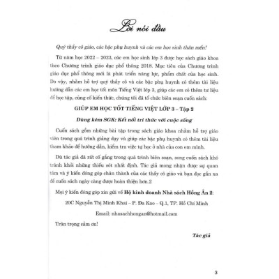 Sách - Giúp Em Học Tốt Tiếng Việt Lớp 3 - Tập 2 - Bám Sát SGK Kết Nối Tri Thức Với Cuộc Sống - Hồng Ân