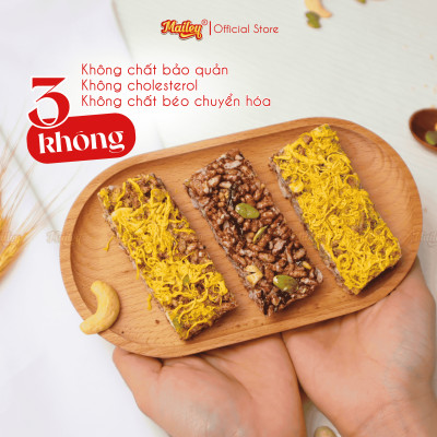 [COMBO MIX 3]Rong biển kẹp hạt dinh dưỡng 120g + Thanh gạo lứt chà bông/rong biển mix hạt 150g Mailey