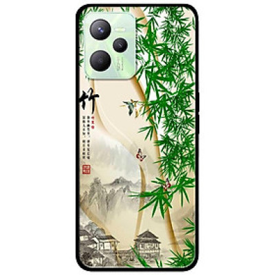 Ốp lưng dành cho Realme C35 mẫu Tranh Làng Tre