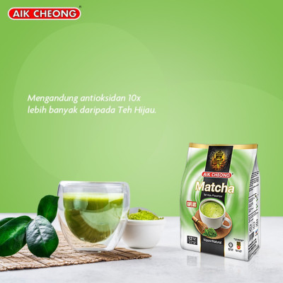 Trà Sữa Vị Trà Xanh Aik Cheong Matcha Café Art (12 Gói x 25g)