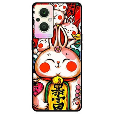 Ốp lưng dành cho Oppo A16K - Oppo A36 / A76 - Oppo Reno 7z 5G mẫu Thỏ Trắng