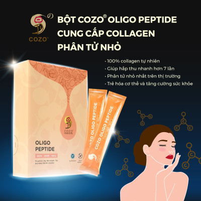Bột Peptide COZO Oligo Peptide Giúp Tăng Cường Sản Xuất Collagen, Chống Lão Hóa, Làm Trắng Da và Dưỡng Ẩm 