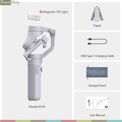 Hohem Isteady XE / XE Kit - Gimbal Chống Rung Cho Smartphone, Tải Trọng 280g, Sử Dụng 8 Giờ- Hàng chính hãng