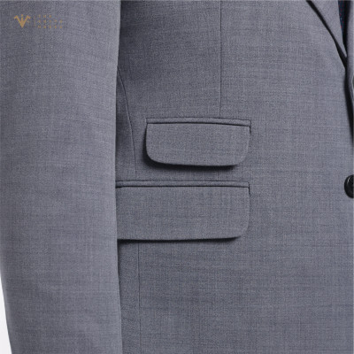 [CLASSY 2] SUIT NGUYÊN BỘ MÀU XÁM XANH CARO ẨN, CHẤT LIỆU WOOL 2 KHUY 3 TÚI, VẢI NOBILITY
