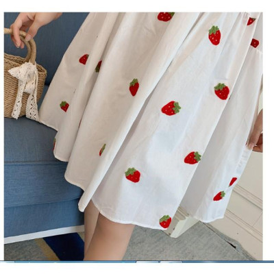 ĐẦM BẦU VÁY BẦU CÔNG SỞ KẾT TRÁI  DÂU TÂY DỄ THƯƠNG