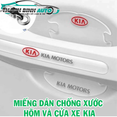 Miếng dán silicon chống xước hõm tay nắm cửa xe Kia