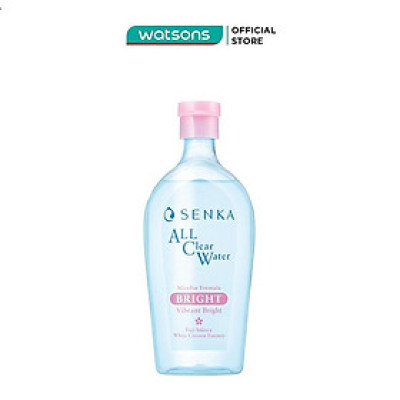 Nước Tẩy Trang Senka A.L.L Clear Water Micellar Formula Bright N 400ml