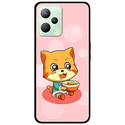 Ốp lưng dành cho Realme C35 mẫu Mèo Ăn Mì