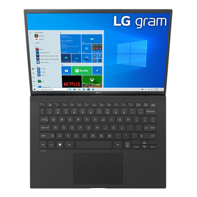 Máy Tính Xách Tay Laptop LG Gram 14Z90P-G.AH75A5 Core i7-1165G7/ RAM 16GB 4266MHz/ M.2(2280) Dual SSD slots - NVME:  512GB/ Intel Iris Xe Graphics / 14.0"(30.2cm) WUXGA (1920*1200) IPS/ / BT 5.1/ Pin 72WHrs/ Obsidian Black/ Win 10/ 999g - Hàng Chính Hãng