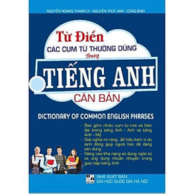 Sách - Từ Điển Các Cụm Từ Thường Dùng Trong Tiếng Anh Căn Bản - Hồng Ân