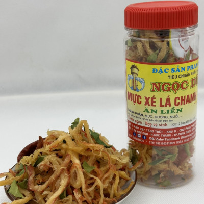 Đặc sản Phan Thiết - Mực Xé Lá Chanh 100 Gram Đã Chế Biến Ăn Liền Ngon Ơi Là Ngon. Hạn Sử Dụng 12 Tháng Kể Từ Ngày Đặt Hàng - OCOP 4 Sao